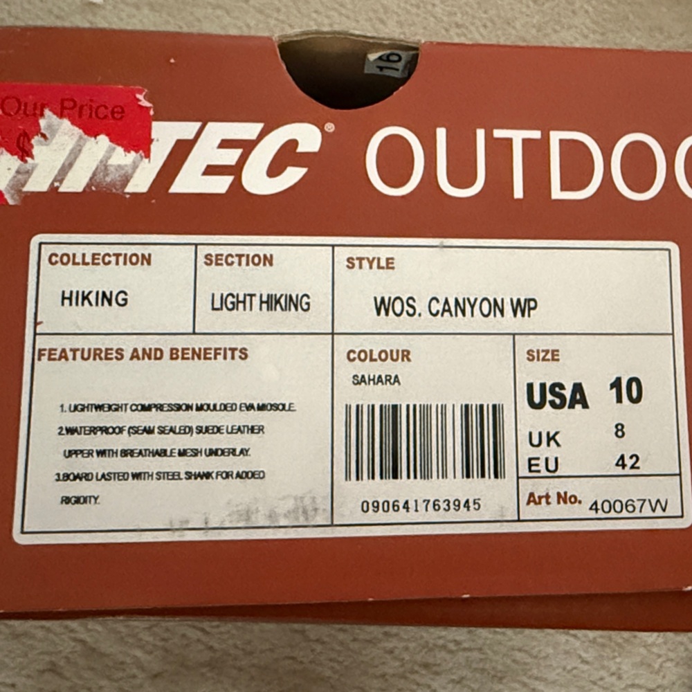 Hi-Tec Taupe and Brown Hiking Boots - Picture 2 of 6